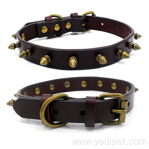 copper rivets pet collar and dog collar